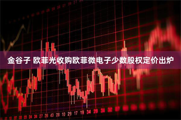 金谷子 欧菲光收购欧菲微电子少数股权定价出炉